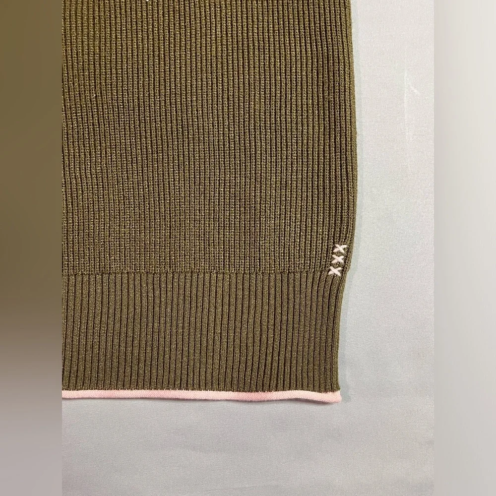 Scotch & Soda Women's Crew Neck Knit Sweater Olive Green NWOT - Picture 6 of 8